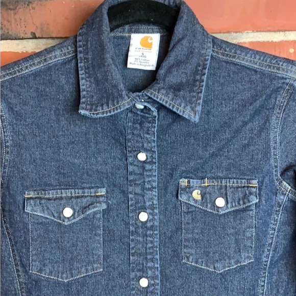 Ladies Carhartt Pearl Snap Shirt - Picture 3 of 9